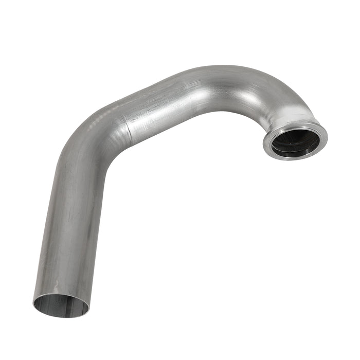 SEGULER 3" delete pipe connected to factory GM muffler flange — preserving OEM dual exhaust tips appearance