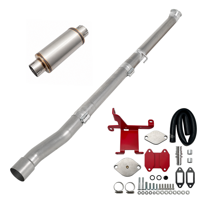 Seguler EGR & 4"/5" DPF Delete Pipe Kit for 2007-2024 6.7L Dodge Ram Cummins