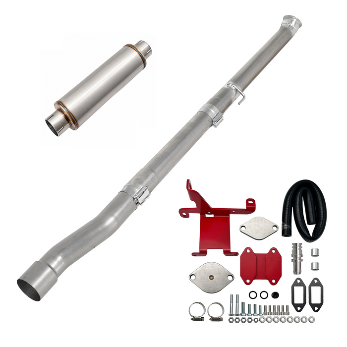 Seguler EGR & 4"/5" DPF Delete Pipe Kit for 2007-2024 6.7L Dodge Ram Cummins
