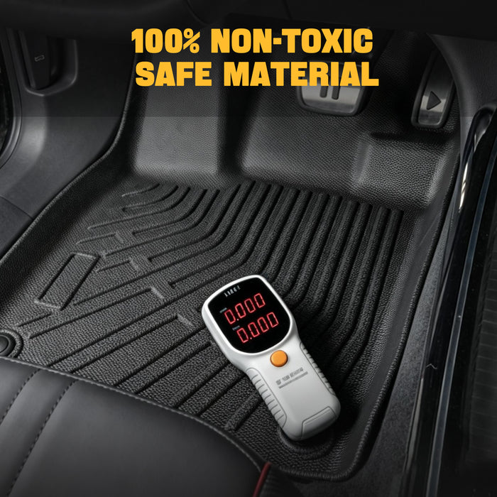 Seguler All-Weather TPE Floor Mats for Silverado Sierra 2019-2025 1500 & 2020-2025 2500HD 3500HD Crew Cab