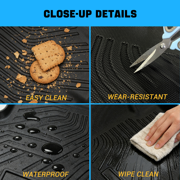 Seguler All-Weather TPE Floor Mats for 2025-2026 Dodge Ram 1500 Quad Cab