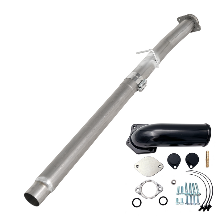 Seguler EGR & 4"/5" DPF Delete Pipe Kit for 2003-2023 6.0L 6.4L 6.7L Ford Powerstroke