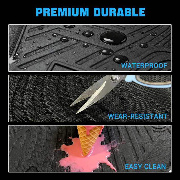 Seguler All-Weather TPE Floor Mats for 2025-2026 Dodge Ram 1500 Crew Cab with Storage
