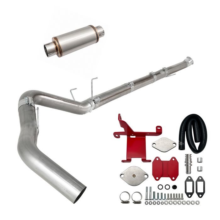 Seguler EGR & 4"/5" DPF Delete Pipe Kit for 2007-2024 6.7L Dodge Ram Cummins