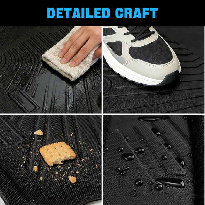 Seguler All-Weather Floor Mats for Dodge Ram 2002-2008 1500 & 2003-2009 2500 3500 Crew Cab (Quad Cab)