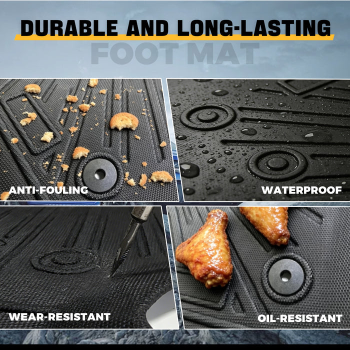 Seguler All-Weather TPE Floor Mats for 2015-2025 Ford F150 SuperCab