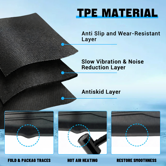 Seguler All-Weather TPE Floor Mats for 2025-2026 Dodge Ram 1500 Quad Cab