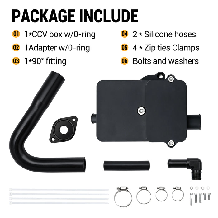 Seguler CCV Recirculating Kit for 2011-2024 6.7L Ford Powerstroke F250 F350 F450