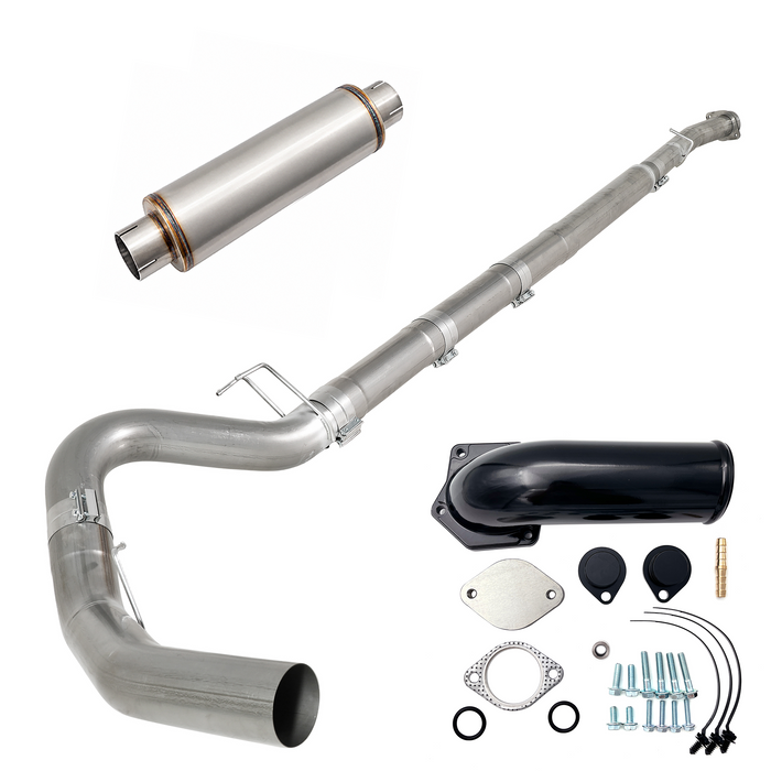 Seguler EGR & 4"/5" DPF Delete Pipe Kit for 2003-2023 6.0L 6.4L 6.7L Ford Powerstroke