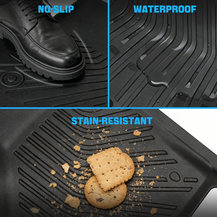 Seguler All-Weather Floor Mats for 2019-2025 Dodge Ram 2500 3500 Crew Cab