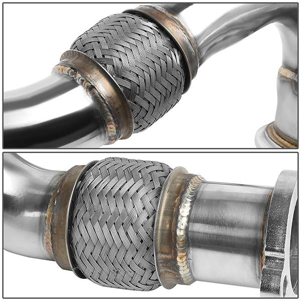 Seguler 2003-2007 6.0L Ford Powerstroke Polished Exhaust Up-Pipe Y-Pipe & EGR Cooler Kit