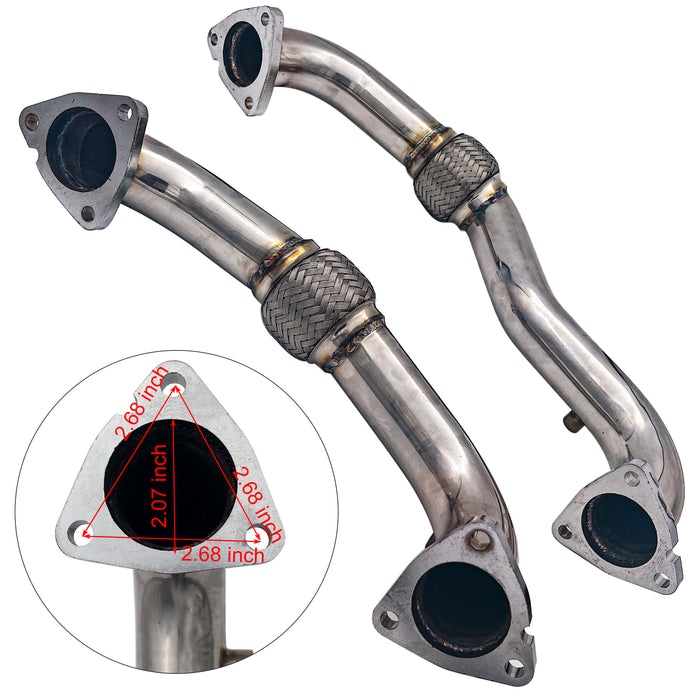 Seguler 5" Dp-Back DPF Delete Pipe & EGR Delete Kit for 2008-2010 6.4L Ford Powerstroke