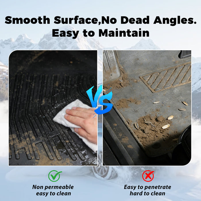 Seguler All-Weather TPE Floor Mats for 2015-2025 Ford F150 Regular Cab Bucket Seat