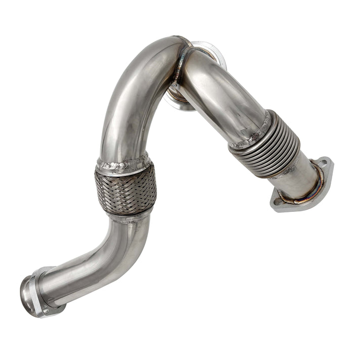 Seguler 2003-2007 6.0L Ford Powerstroke Heavy Duty Polished Exhaust Up-Pipe Y-Pipe