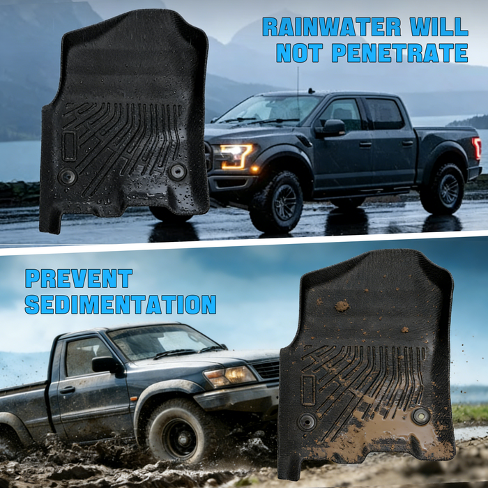 Seguler All-Weather TPE Floor Mats for 2019-2024 Dodge Ram 1500 Quad Cab