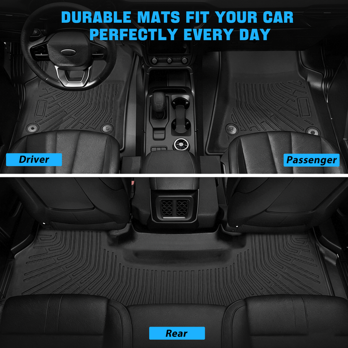 Seguler All-Weather TPE Floor Mats for 2025-2026 Dodge Ram 1500 Quad Cab
