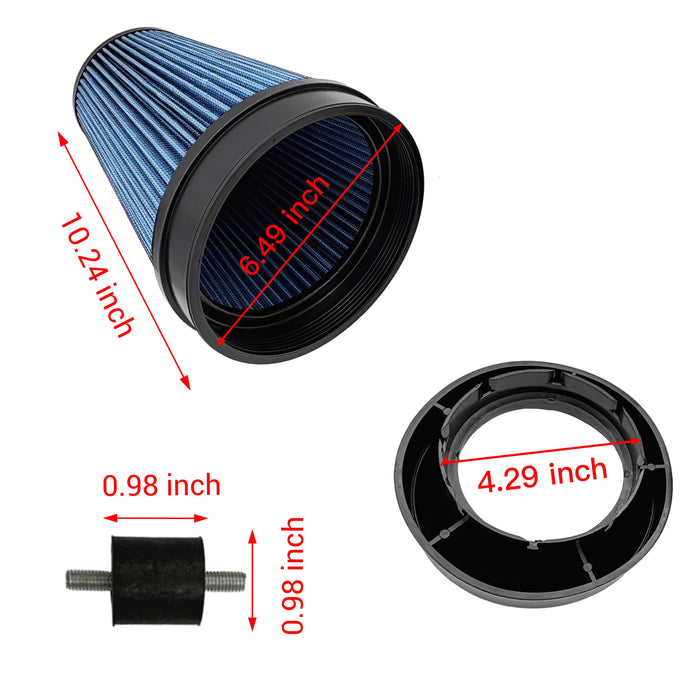 Seguler Cold Air Intake w/Heat Shield for 1999-2006 4.8L 5.3L 6.0L Chevy GMC V8