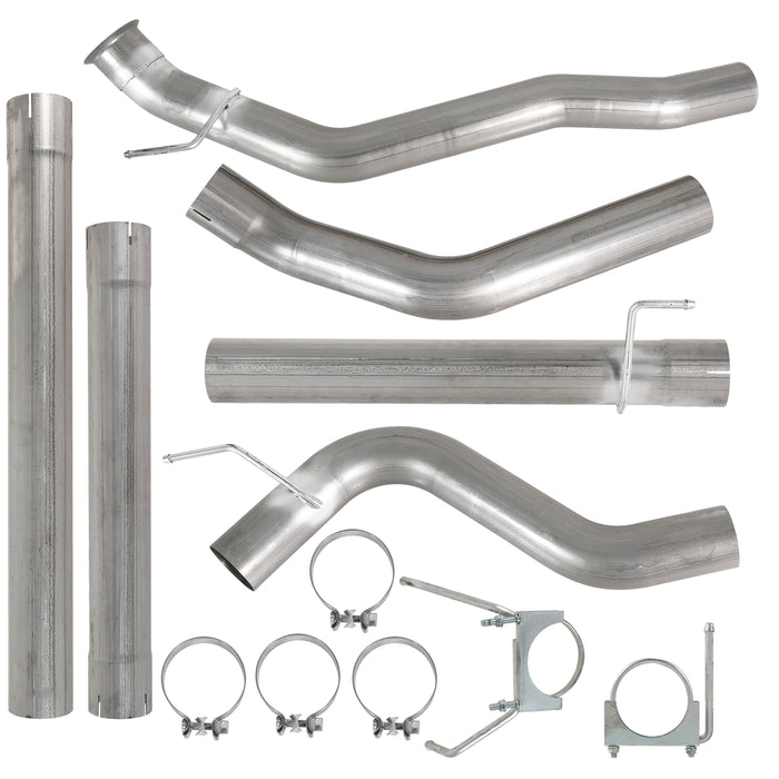 Seguler 4" Turbo-Back DPF Delete Race Pipe for 2010-2012 6.7 Dodge Ram Cummins