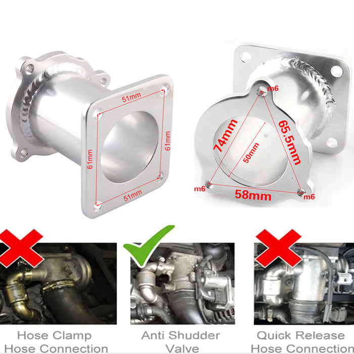 For BMW M47N2 M57N2 Engine E60 E61 E70 E71 E87 Generic EGR Delete Blan