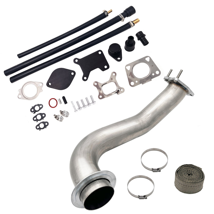 Seguler 5" DPF Delete pipe & 3.5" Downpipe w/EGR Delete for 2020-2023 6.6L Duramax L5P