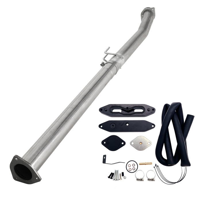 Seguler 4" Cat & DPF Delete Pipe & EGR Cooler Delete Kit for 2011-2023 6.7L Ford