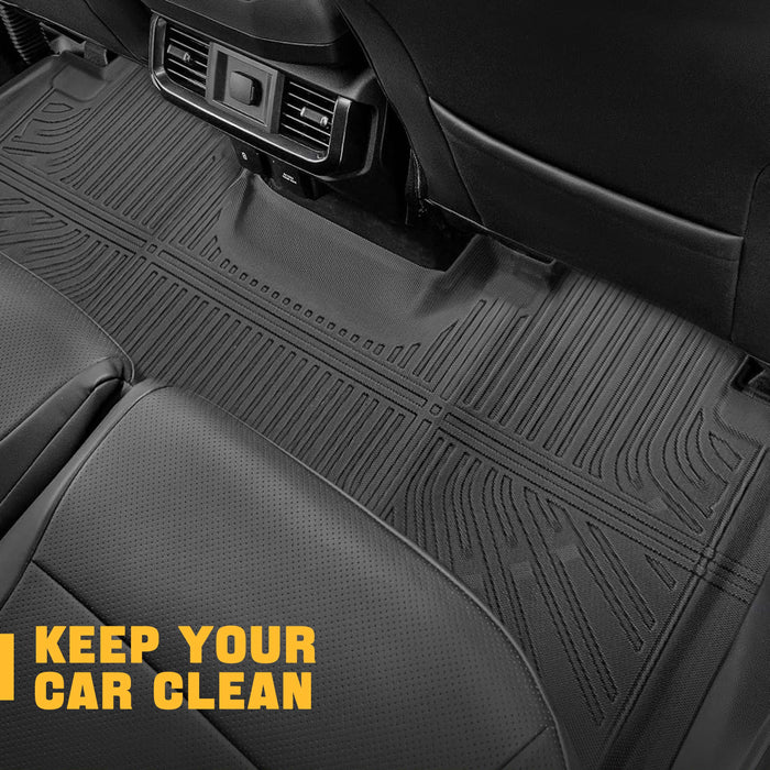 Seguler All-Weather TPE Floor Mats for 2015-2025 Ford F150 SuperCab