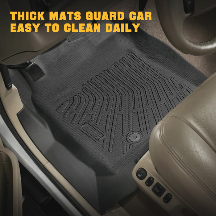 Seguler All-Weather TPE Floor Mats for 1999-2007 Ford F250 F350 F450 SuperCab