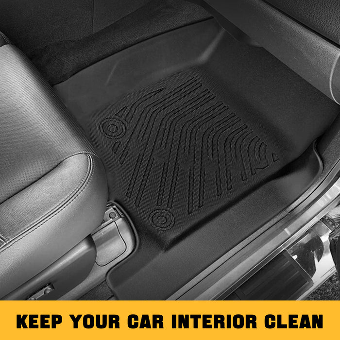 Seguler All-Weather TPE Floor Mats 2007-2013 Silverado Sierra 1500 2500 Extend Cab