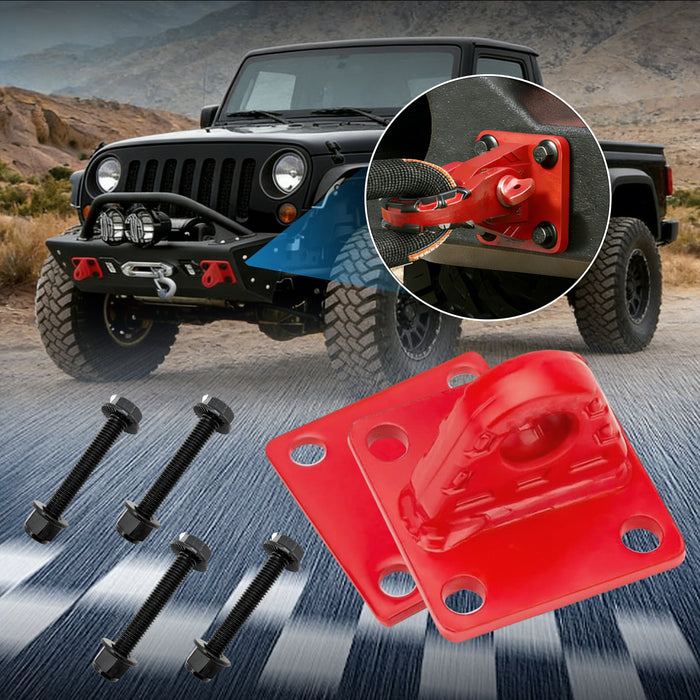 Seguler 2Pcs Shackle Mounts with Backer Plates 42,000 lbs Break Strength