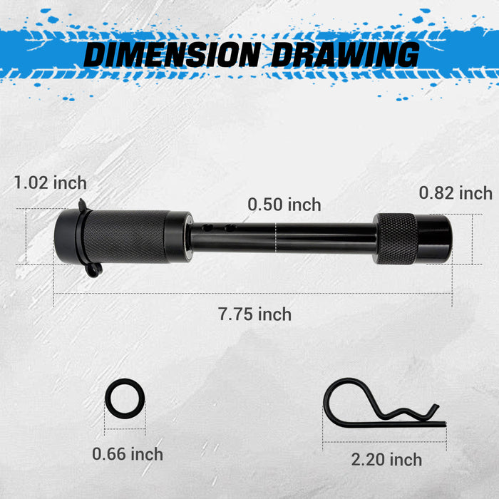 Seguler 5/8" Hitch Lock Anti Theft Trailer Lock Rattle-Free O-Rings