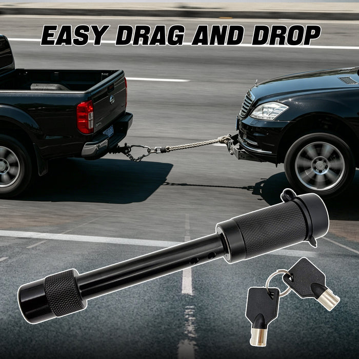 Seguler 5/8" Hitch Lock Anti Theft Trailer Lock Rattle-Free O-Rings