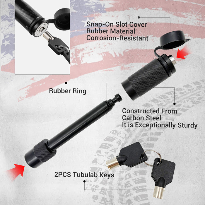 Seguler 5/8" Hitch Lock Anti Theft Trailer Lock Rattle-Free O-Rings