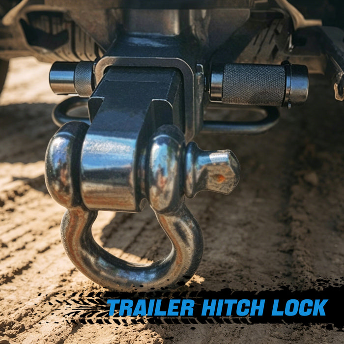 Seguler 5/8" Hitch Lock Anti Theft Trailer Lock Rattle-Free O-Rings
