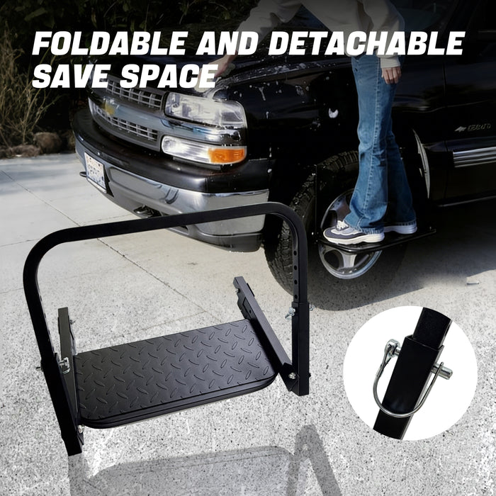 Seguler Folding Heavy Duty Tire Step Adjustable Step