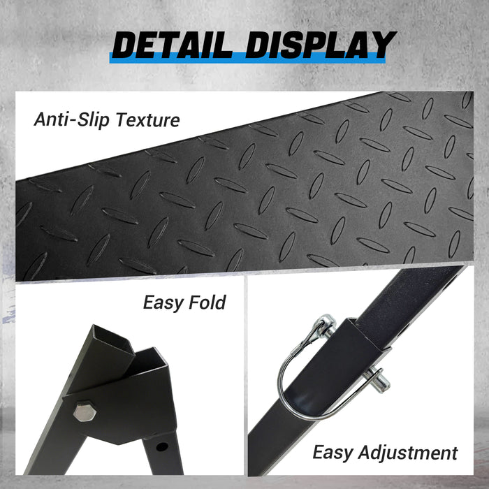 Seguler Folding Heavy Duty Tire Step Adjustable Step