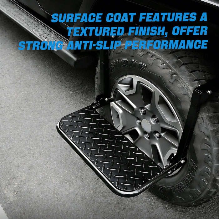 Seguler Folding Heavy Duty Tire Step Adjustable Step