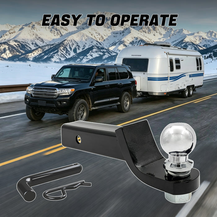 Seguler 2" Trailer Hitch Ball Mount 6,000 lbs Towing Capacity with Pin