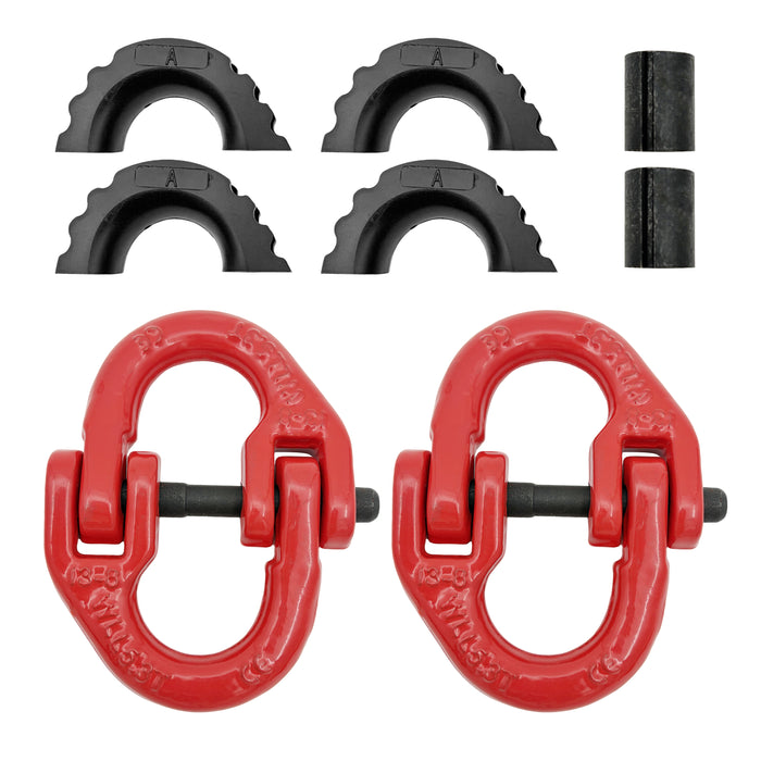 Seguler 1/2" Hammerlock Safety Chain Links 47,000 lbs Rating (Pair)