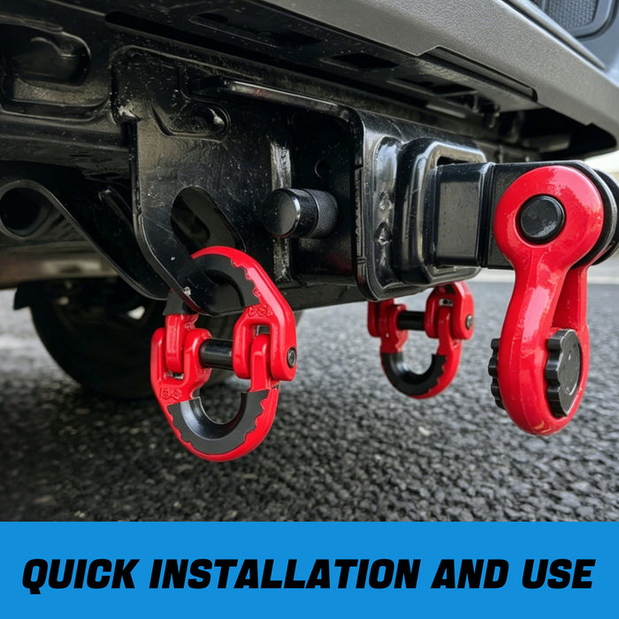 Seguler 1/2" Hammerlock Safety Chain Links 47,000 lbs Rating (Pair)