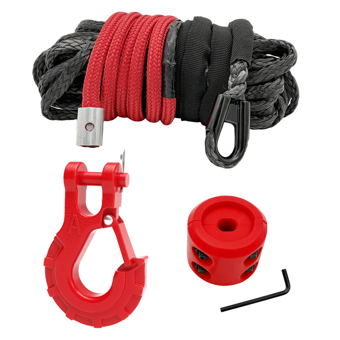 Seguler Winch Essentials Bundle Synthetic Line Hook & Dampener Kit