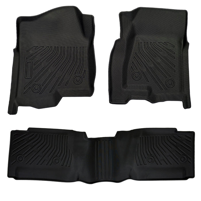 Seguler All-Weather TPE Floor Mats 1999-2006 Silverado/Sierra 1500 2500 Extend Cab