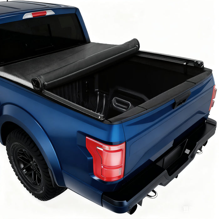 Seguler 6.8FT Soft Roll Up Tonneau Cover Truck Bed for 1999-2016 Ford F250 F350