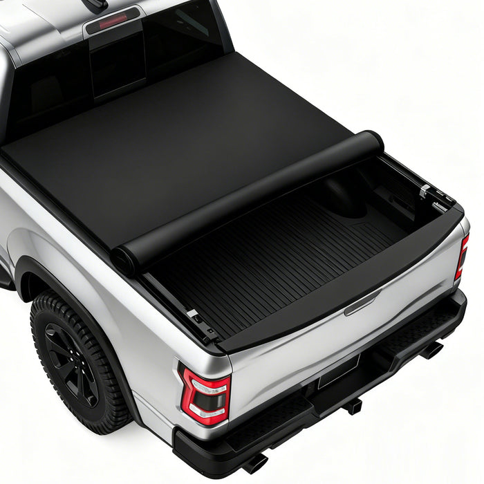 Seguler 6.4FT Soft Roll-Up Tonneau Cove Bed for 2019-2025 Dodge Ram 1500 New Body
