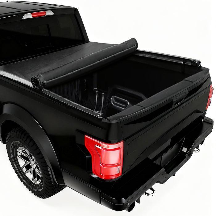 Seguler 6.8FT Soft Roll Up Tonneau Cover Truck Bed for 2017-2025 Ford F250 F350