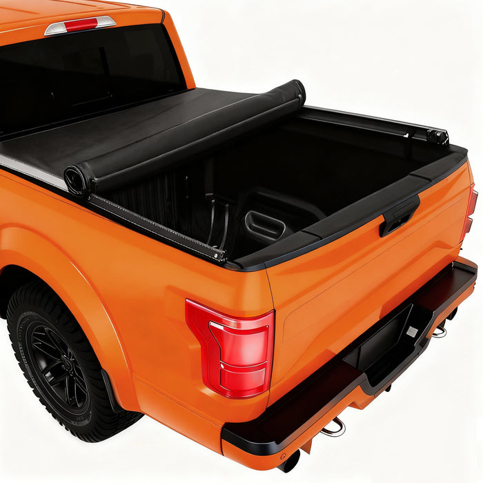 Seguler 8FT Soft Roll Up Tonneau Cover Bed for 2017-2025 Ford F250 F350 Super Duty