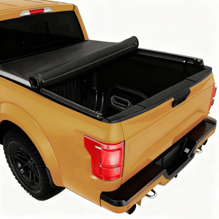 Seguler 8FT Soft Roll Up Tonneau Cover Bed for 1999-2016 Ford F250 F350 Super Duty