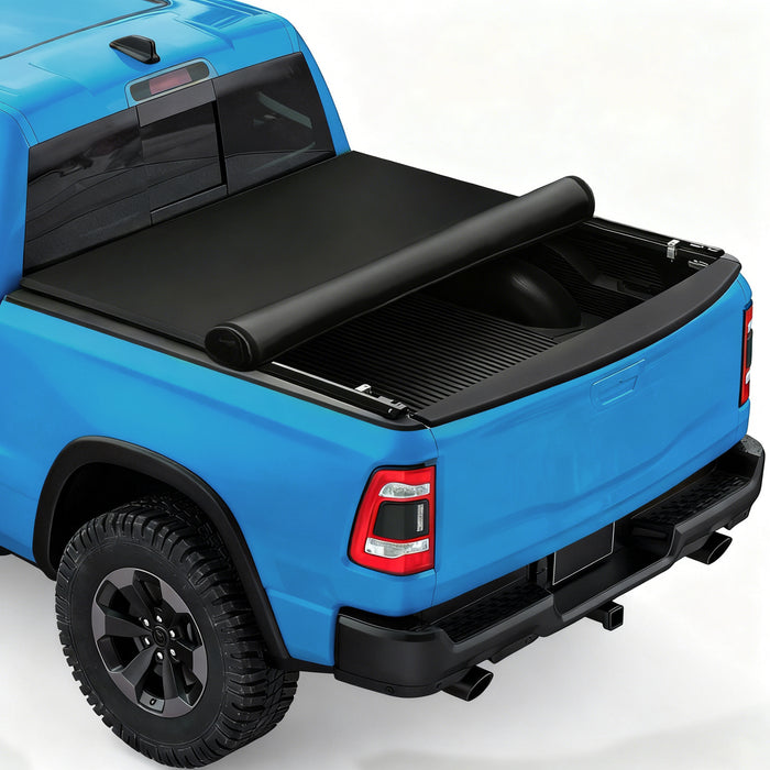 Seguler 6.5FT Soft Roll Up Tonneau Cover Bed for 2014-2018 Chevy Silverado Sierra