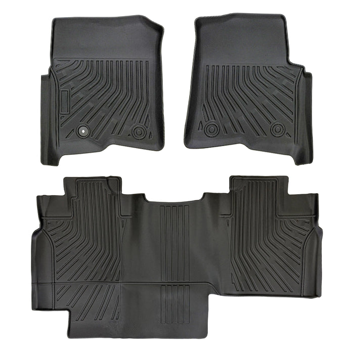 Seguler All-Weather TPE Floor Mats for 2004-2008 Ford F150 SuperCrew Cab