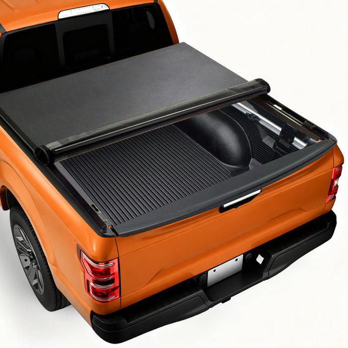 Seguler 2004-2026 Ford F150 5.5FT, 6.5FT, 6.8FT, 8FT Soft Roll Up Tonneau Cover Truck Bed