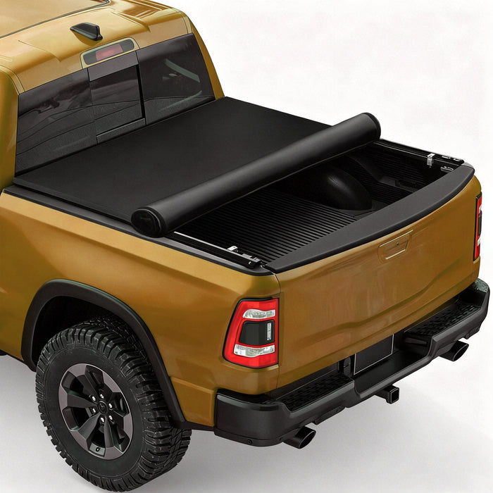 Seguler 5.8FT Soft Roll Up Tonneau Cover Bed for 2019-2025 Chevy Silverado Sierra